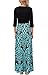 Zattcas Womens Maxi Dresses, Floral Print V Neck 3/4 Sleeve Long Maxi Dress …