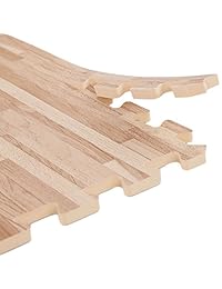 IncStores baldosas de madera blanda de 2' x 2' con bordes