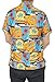 La Leela Hawaiian Shirt For Men Short Sleeve Front-Pocket Regular Fit Orange