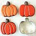 Fall/Thanksgiving Cookie Cutters - 5 Piece Boxed Set - Pumpkin, Turkey, Maple Leaf, Acorn, Squirrel - Ann Clark - USA Made Steel
