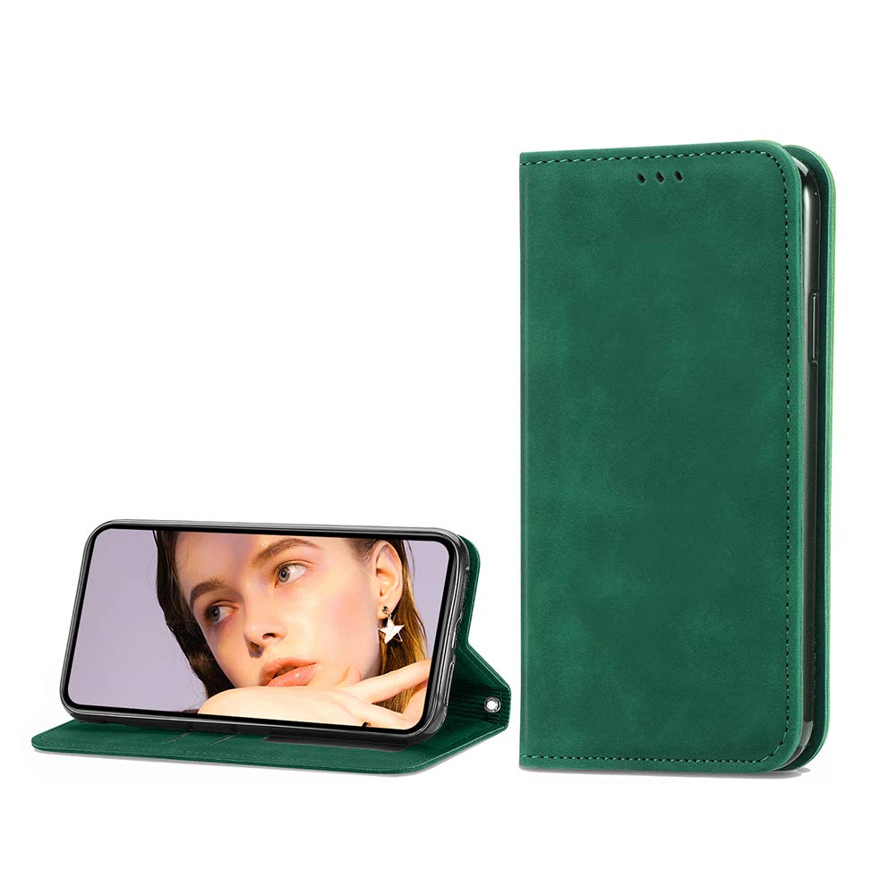 EasyShow Case Compatible with Motorola Edge 40 Neo Case,Wallet Case with Card Slots, PU Leather Flip Cover Case for Motorola Edge 40 Neo-Green