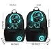 Laptop Backpack Anti-Theft College Backpack with USB Charging Port Luminous Backpack Travel Backpack Casual Daypack for Women and Men