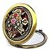 TOOGOO(R)Bronze Retro Compact/Travel/Pocket ILLUMINATED Beauty Make up Mirrors New