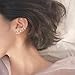 Constellation Delicate Flash Diamond Star Earrings earings Dangler Eardrop s925 Silver Stud Ear Ear Bone Row Creative Gift Accessories Women Girls Ear Bones