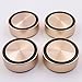 PAPRI 4PCS 58x22MM Golden Machined Solid Full Aluminum Isolation Feet Stand Cone For Audio Speaker Amplifier DAC Radio CD Player Turntable Feet Pads