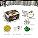 Smilkat Pirate Treasure with Plastic Gold Coins and Diamonds Gems Jewelry, Pirates Party Favor Game Play Set Toys Supplies for Kids