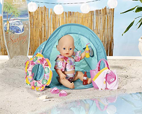 BABY born Urlaubs-Set mit Strandmuschel und Strandbekleidung für 43 cm Puppen, 829257 Zapf Creation – Bild 6