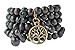 PURPLE WHALE 8mm 108 Black Wood Beads Tibet Buddhist Prayer Mala Necklace - 230A …