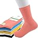 Yanglovele Women Bamboo Fiber Socks Breathable Brand Soft Crew Socks 6Pck 6Color