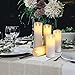 Evenice Flameless LED Candles Flickering pillar Candles Battery Operated Candles Unscented with Timer and Remote Set of 9 Ivory Real Wax Pillar LED Candles with 10-key silicone Remote