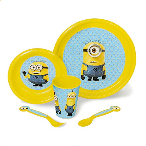 Despicable Me Minion Made 5 Piece Dinnerware Set