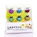 6Pcs Mini Refrigerator Ladybug Magnets Insect Shape, Fridge Magnets, with Magnet for DIY Decoration