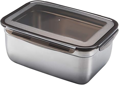 Amazon ステンレス鋼長方形収納ボックス弁当箱密閉ボックス収納ボックス蓋付き食品収納ボックス付き大容量ランチボックス 弁当箱 オンライン通販