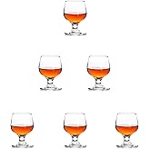Valeways 1.75oz Mini Shot Glass Set of 6 - Clear, Super Cute, Perfect for Tasting Brandy - Glass Snifters