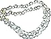 Hidden Hollow Beads 34-Inch Long Chain Bling Style Women's Fashion Beaded Lanyard Badge Holder - White Bling