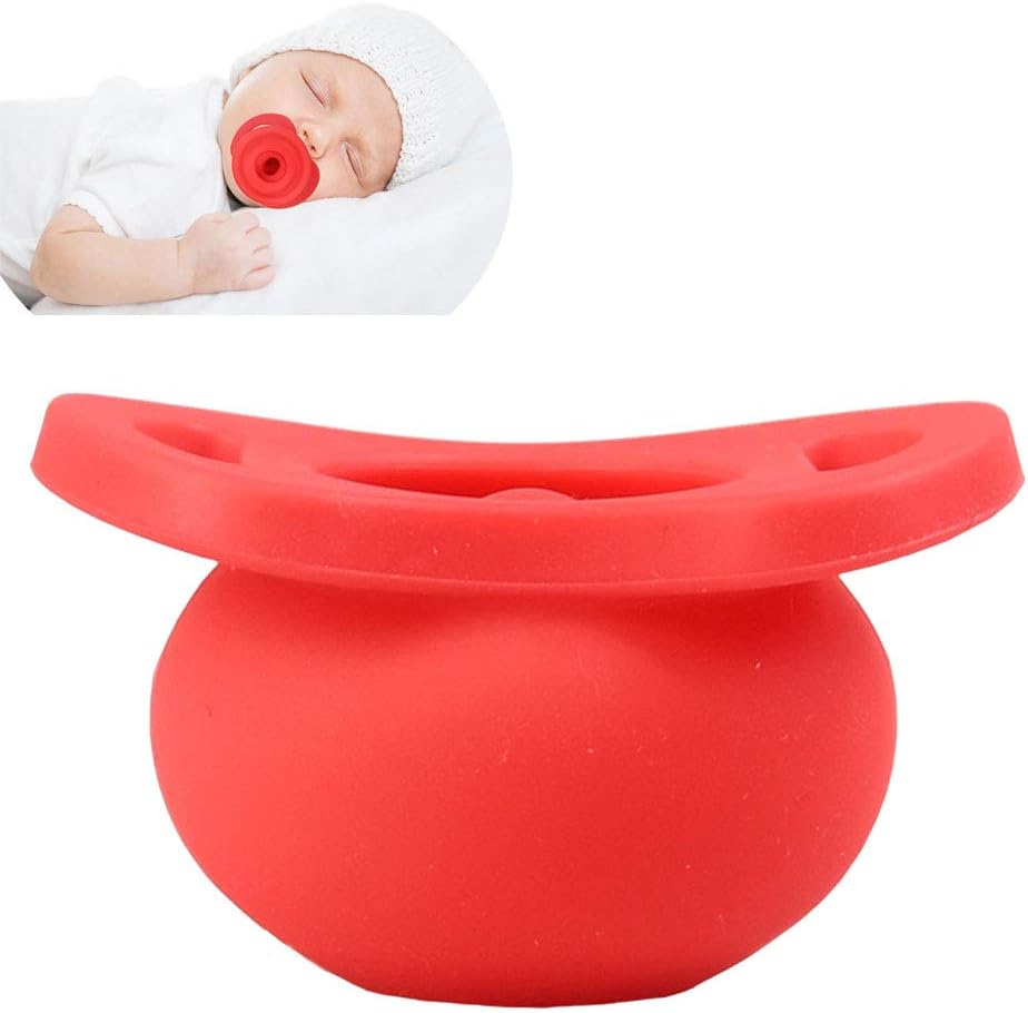 WDXIN Baby Dummy Silica Gel Pacifier Silica Gel Product Baby appease Nipple can Telescopic dust Proof appeasenipple Baby Supplies 2 Packs.
