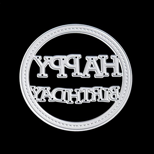 Metal Cutting Dies, NXDA Embossing Dies Stencil Template for DIY Scrapbook Album Paper Card Craft Decoration (letter)