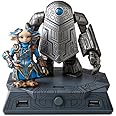 TOPOP Guild Wars 2 Zojja with Golem USB Flash Drive and USB Hub Figure Statue Set