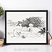 Lone Star Art Picnic - Winnie the Pooh and Christopher Robin 11x14 Unframed Nursery Art Print
