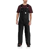 Carhartt Men's Loose Fit Washed Duck Insulated Bib Overall