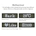 LED Name Tag, MECO Name Badge Rechargeable Pin Magenta Price Tag Reusable Business Card Screen with 4411 Pixels Programming Scrolling for Restaurant Shop Party Bar Exhibition(Windows Only) - White