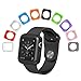 Apple Watch Case by La Zuzzi, 10 Soft Covers, 38mm, for Apple Watch Sport, Apple Watch & Edition, Anti Scratch Protection Cover, Match Colors with Your iPhone Case, New in Apple Watch Accessories!