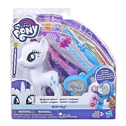 My little Pony Spielzeug Magischer Haarsalon Rarity -- 15 cm großes Haarstyling Pony mit Zubehör, Kinder ab 3 Jahren – Bild 7