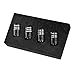 QINGTECH Valve Stem Caps,Tire Caps for Car,Motorbike,Trucks,Bike and Bicycle Aluminum 4pcs (black)