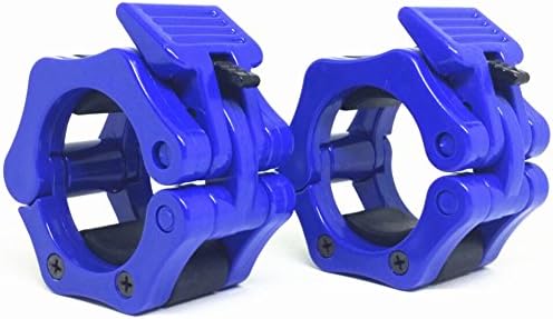 Quick Release Pair of 2" Olympic ABS Spinlock Collar Clamp Weight Bar Secure Snap Latch for 50mm Standard Barbells Locking Clips