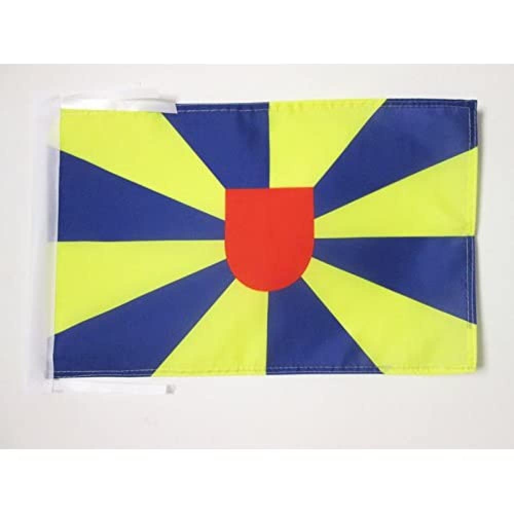 AZ FLAG - Province of West Flanders Flag - 18'' x 12'' - 100% Polyester West-Vlaanderen Small Banner with Two Cords - Fade Resistant - Vivid Colors - 18x12 in - 45x30 Cm — image 1