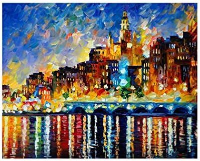 Dadiku Oil Painting Abstract Canvas Wall Art Quotes For livingroom Bedroom Office Water Castle