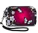 AUPET Digital Camera Case Bag Pouch Coin Purse with Strap for Sony Samsung Nikon Canon Kodak,Purple Butterfly Design primary