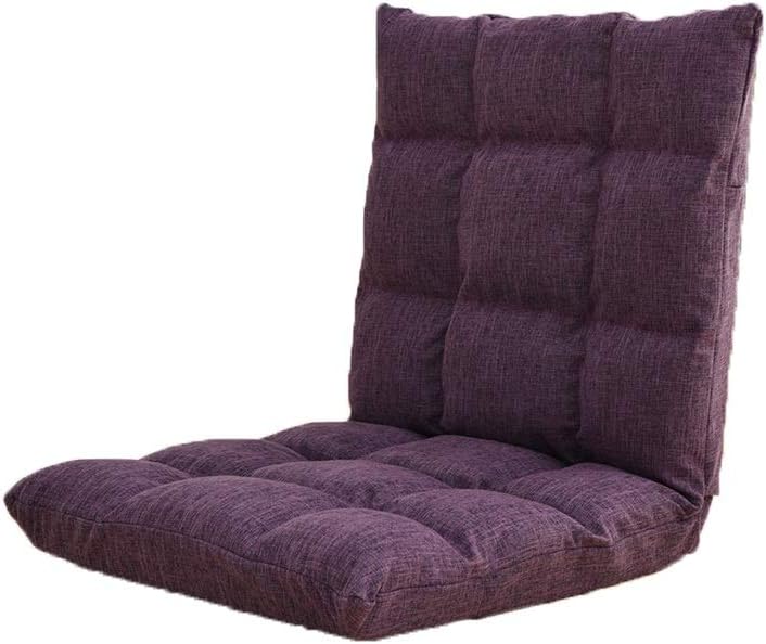 YAXY Floor Chairs with Back Support for Adults, Adjustable Gaming Sofa Chair Cushioned Folding Lazy Recliner Living Room Outdoor Indoor Soft Great for Reading Games Meditating Padded Gaming Chair