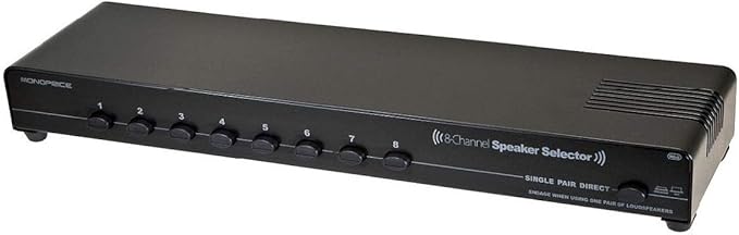 8 channel speaker selector with volume control