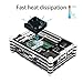 XINYUWIN Case for Raspberry Pi 3 with Fan Cooling and Heatsinks, 5V 2.5A/3A Power Supply Adapter Micro USB with On/Off Switch, Case for Pi 3B 2 Model B (Not Include Raspberry Pi Board)