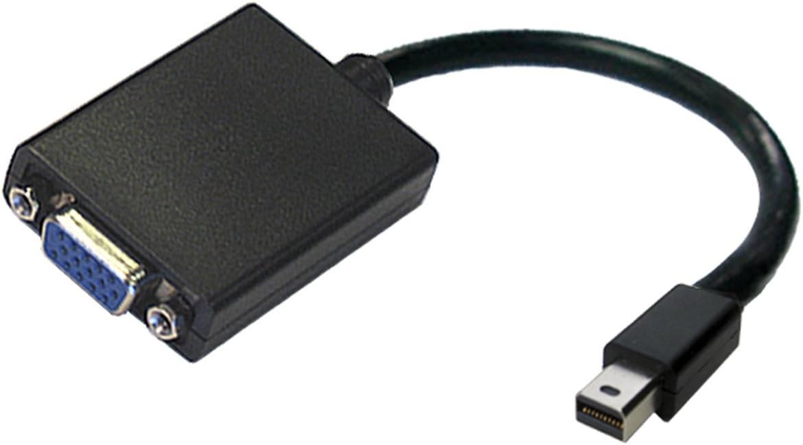 Accell mDP to VGA Adapter - Mini DisplayPort to VGA (HD-15) Active Adapter - AMD Eyefinity Certified, 1920x1200 (WUXGA) @60Hz, Black
