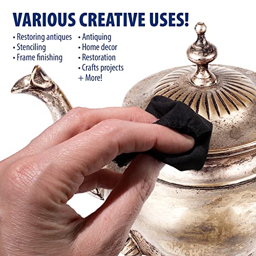 AMACO Rub n Buff Wax Metallic Finish Rub n Buff Pewter 15ml Tube