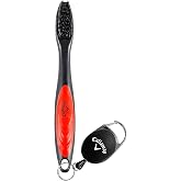 Callaway Premium Golf Club Brush for Clubs and Shoes with Retractable Cord, Soft and Hard Nylon Bristles, Carabiner Clip