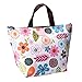 eBoot Waterproof Lunch Bag Tote Insulated Cooler Carry Bag for Travel and Picnic, Colorful Flower