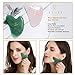 Esmee 2 in 1 Premium Massage Therapy Tools Jade and Rose Quartz Gua Sha Face Massage Tool Anti-aging Beauty Therapy for Skin Rejuvenation Face Scraping Tools