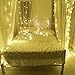 Outop 304LED 9.8FT Remote Controller Window Curtain Lights LED Christmas Lights 8 Modes with UL Certified Use for Wedding Lights for Home, Party(Warm White)