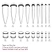 BodyJ4You 36PC Gauges Kit Ear Stretching 14G-00G Clear Acrylic Tapers Plugs Matching O-Ring Set