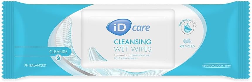 iD Care Wet Wipes - Clean & Nourish Sensitive Skin (8 Packs of 63)
