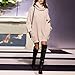 Women's Turtle Neck Long Sleeve Casual Pullover Sweater Jumper Loose Dress Top
