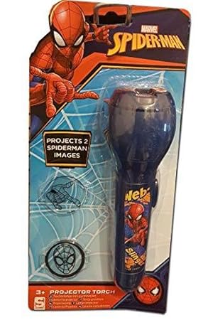 Proyector de luz nocturna de Marvel Spiderman azul con 2 ...