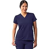 Adar Addition Scrubs for Women - Modern V-Neck Scrub Top
