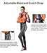 Rrtizan Snorkel Vest, Adults Portable Inflatable Swim Vest Jackets for Snorkeling Swimming Diving Safety(Orange)
