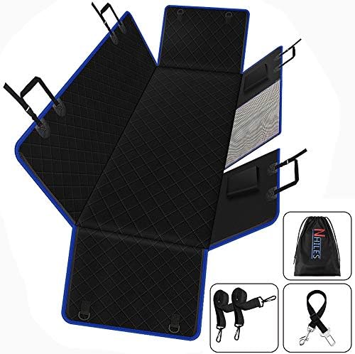 NHILES Car Seat Cover for Dogs Made of Soft 600D Oxford， 100% Waterproof and Scratch Resistant Dog Back seat Covers for Car and SUV