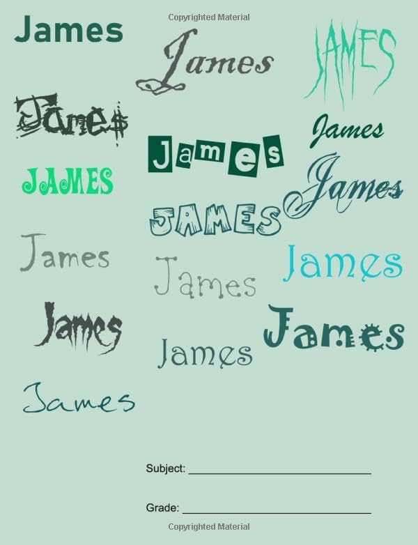 James: Personalised Notebook