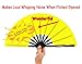 Amajiji Large Folding Fan, Chinease/Japanese Folding Nylon-Cloth Hand Fan, Women Hand Folding Fans Hand Fan Gift Fan Craft Fan Folding Fan Dance Fan